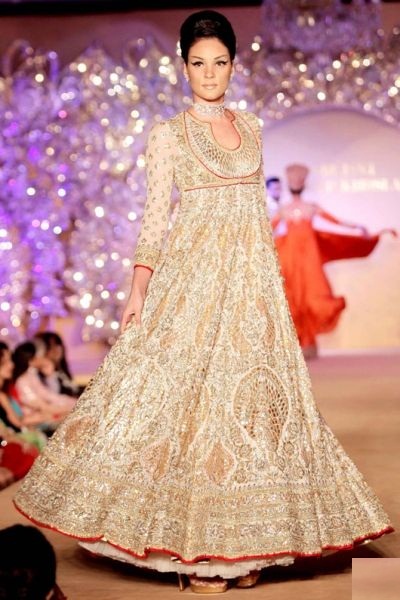 Indian Bridal Wear - Zenny Pink Gold Pastel Lehenga – B Anu Designs