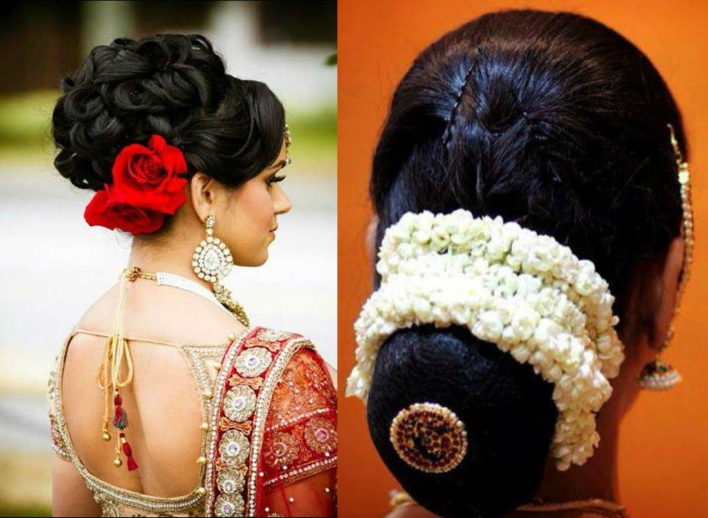 hairstyle for indian wedding party | Reception hairstyles, Bridal hair  buns, Wedding hairstyles