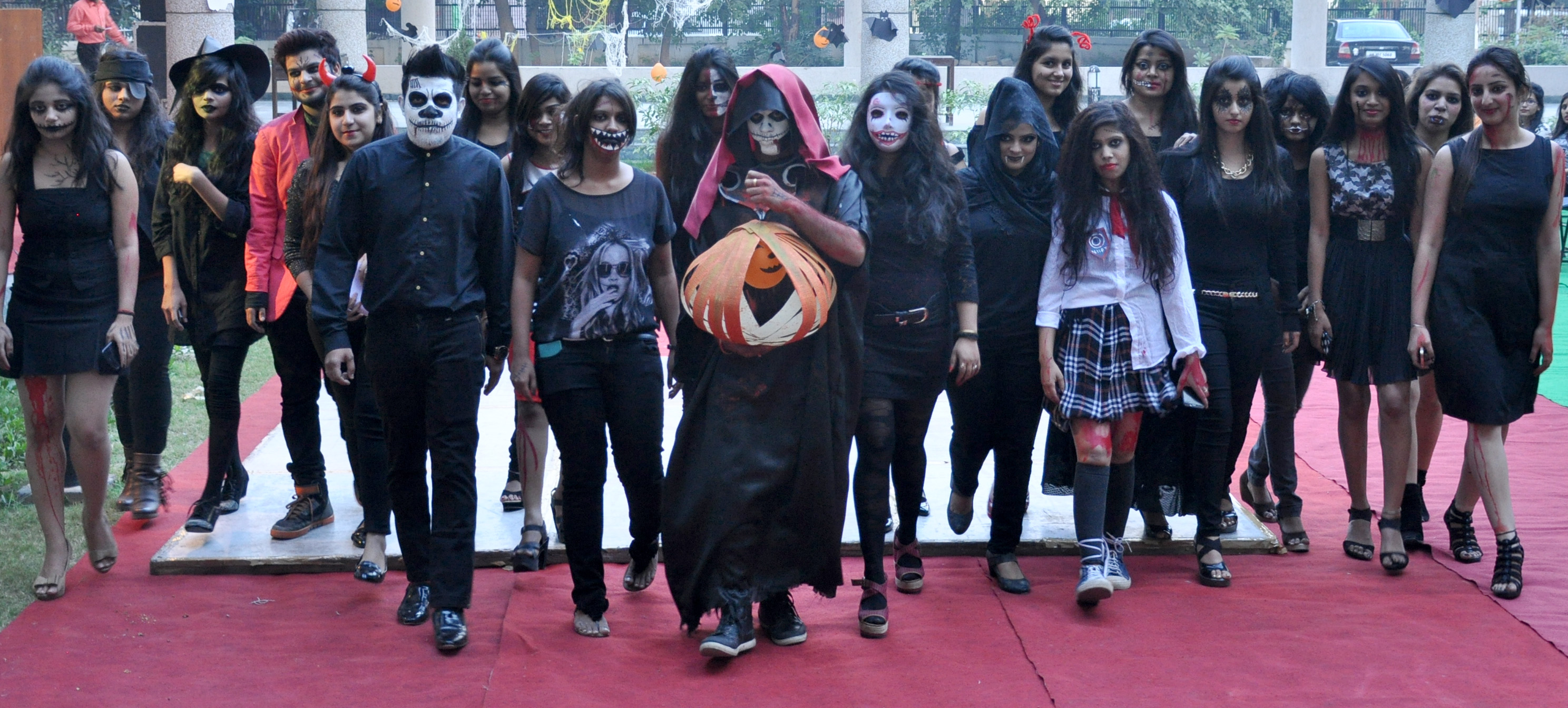 Halloween party in India at a Fashion Institute