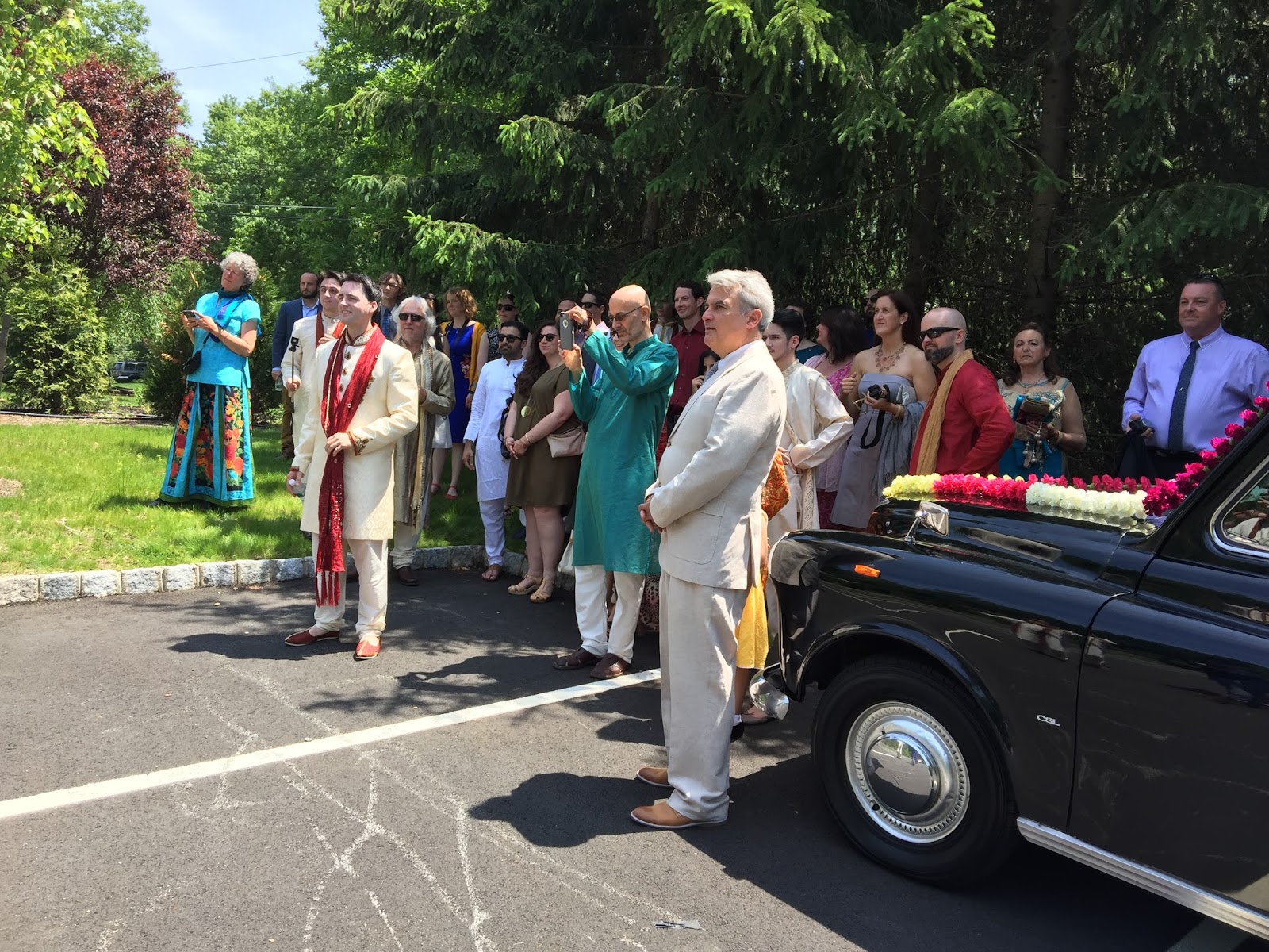 Image result for indian wedding baraat in a car